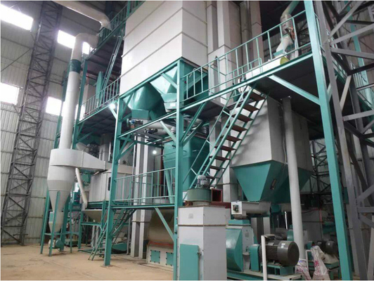 1-2mm 3TPH Small Chick Feed Machine Poultry Feed Mixer Machine